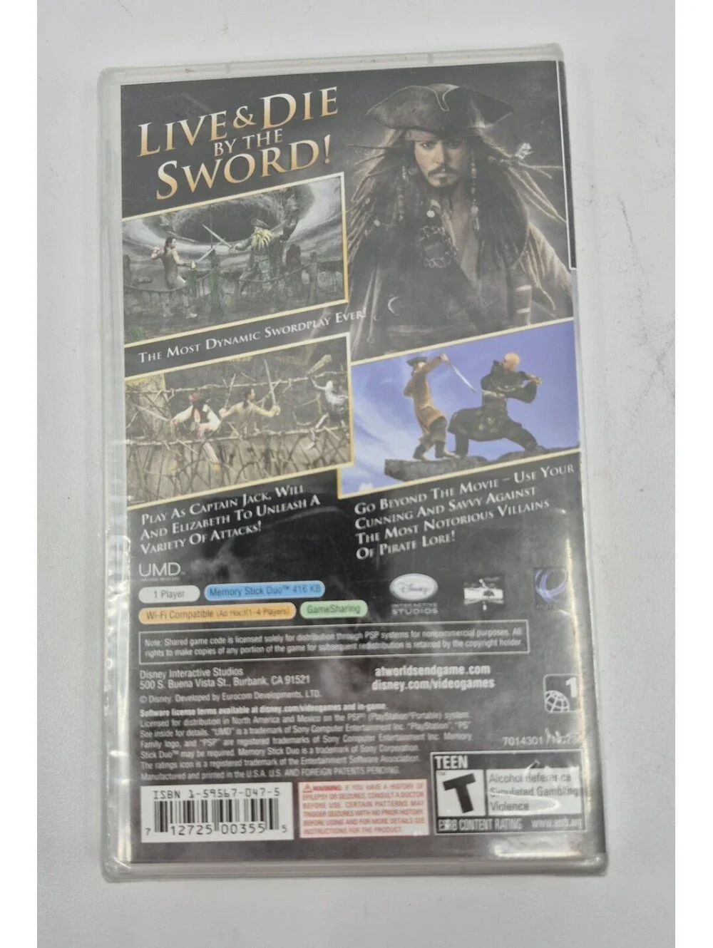 Pirates of the Caribbean: At World's End (Sony PlayStation PSP) brand new